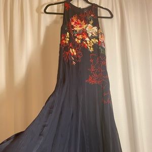 Anthropologie midi dress with embroidered detail!